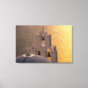 Greece, Cyclades Islands, Santorini, Thira, Canvas Print