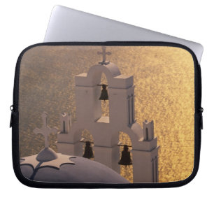 Greece, Cyclades Islands, Santorini, Thira, Laptop Sleeve