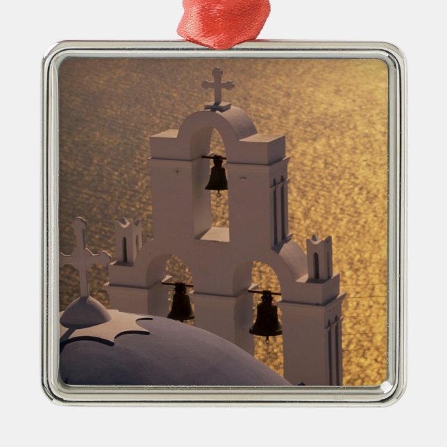 Greece, Cyclades Islands, Santorini, Thira, Metal Tree Decoration (Front)