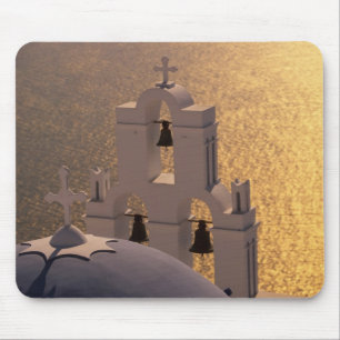 Greece, Cyclades Islands, Santorini, Thira, Mouse Pad