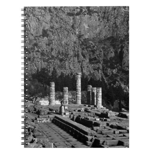 Greece Delphi Apollo Temple 1970 Spiral Notebook (Front)
