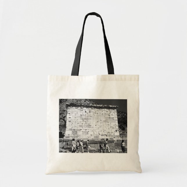 Greece Delphi Athenian Treasury 1970 Tote Bag (Front)