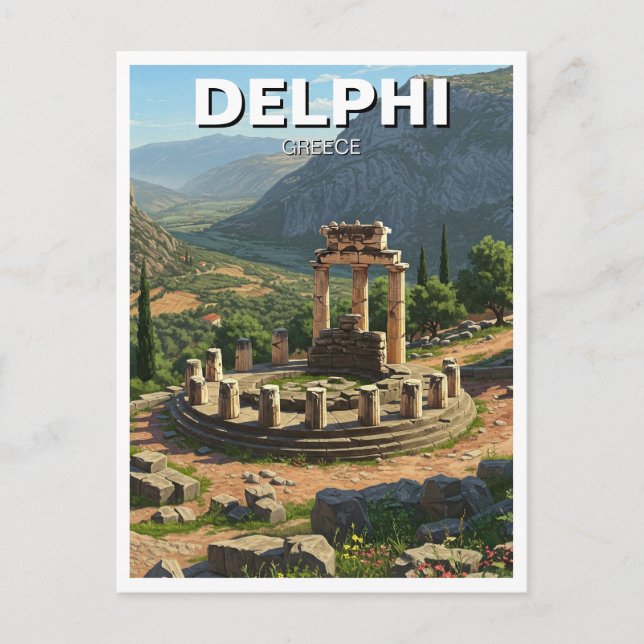 Greece Delphi Travel Postcard (Front)
