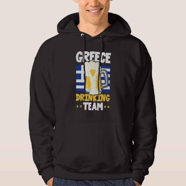 Greece Drinking Team Hoodie (Front)
