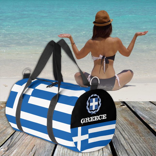 Greece duffle, Greek flag fitness /sports Duffle Bag (Creator Uploaded)