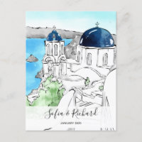 Greece Engagement proposal anniversary couple gift