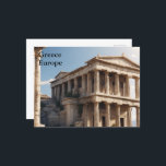 Greece Europe Vintage Travel Tourism Add  Postcard<br><div class="desc">It is beautiful artistic photographic photo of Greece architecture Europe . It is best advertisement for travel to Spain. This is Spain,  Europe vintage travel postcards,  stunning vintage art post card. You can add your favourite photo. This is perfect gift idea. Personalised with your name and other text.</div>