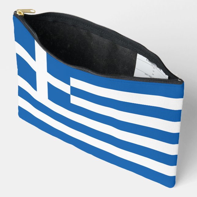 Greece flag accessory pouch (Open)