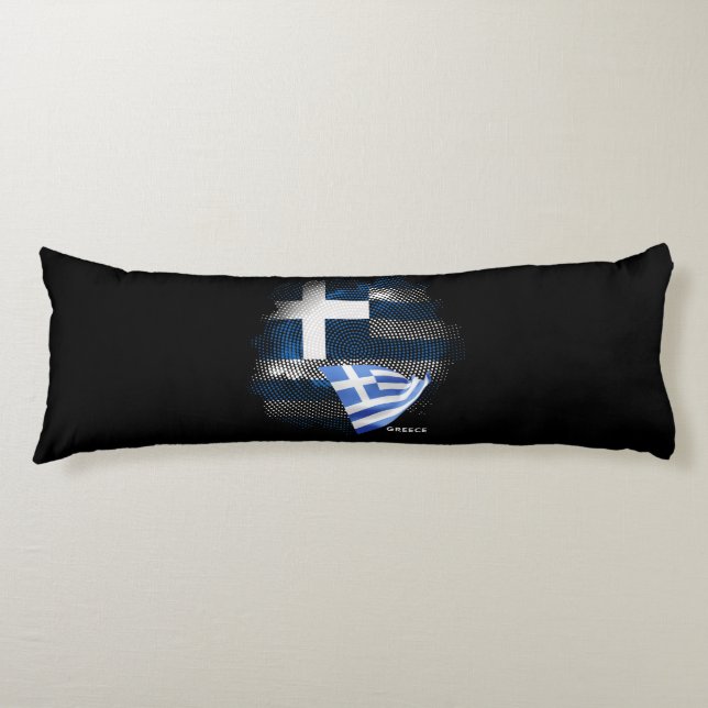 Greece flag body cushion (Front)