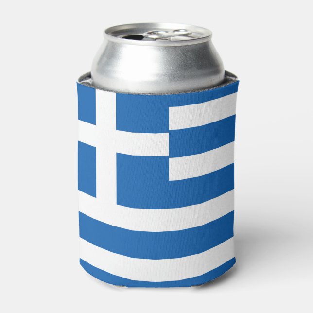 Greece Flag Can Cooler (Can Front)