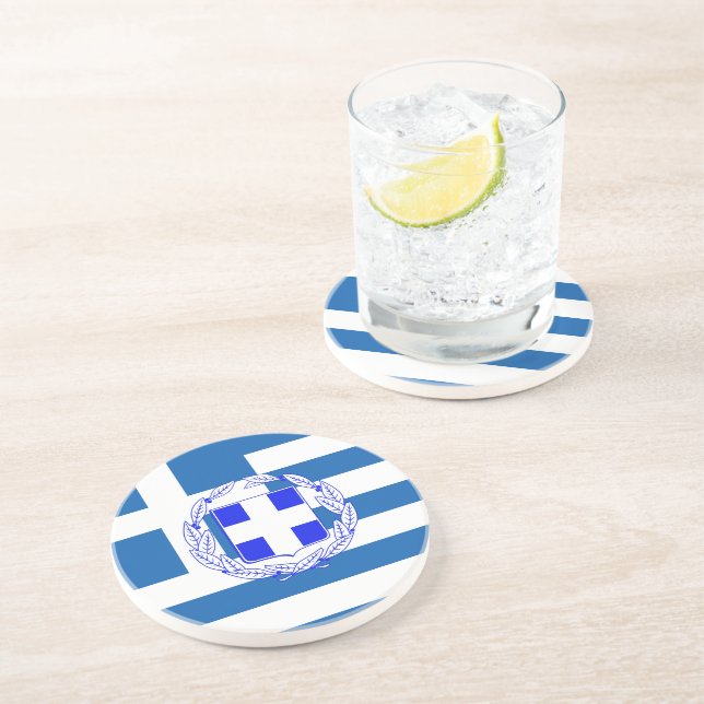 Greece flag coaster (Side)