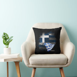Greece flag cushion