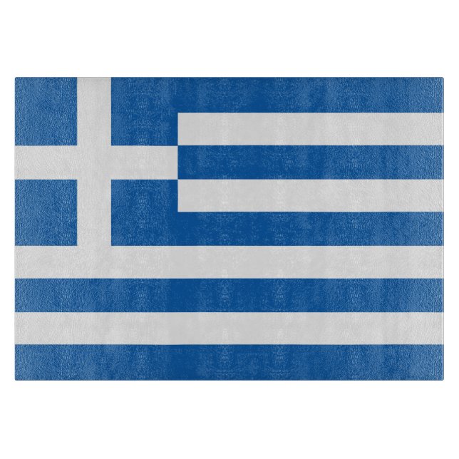 Greece flag cutting board (Front)
