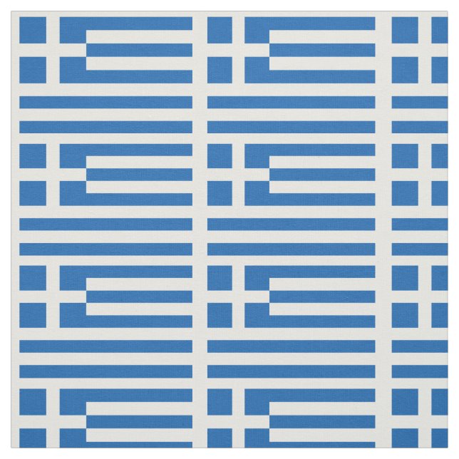 Greece Flag Fabric (Swatch)