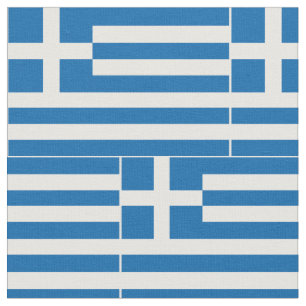 Greece Flag Fabric