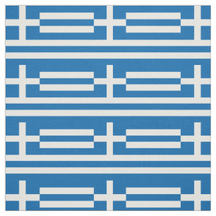 Greece Flag Fabric