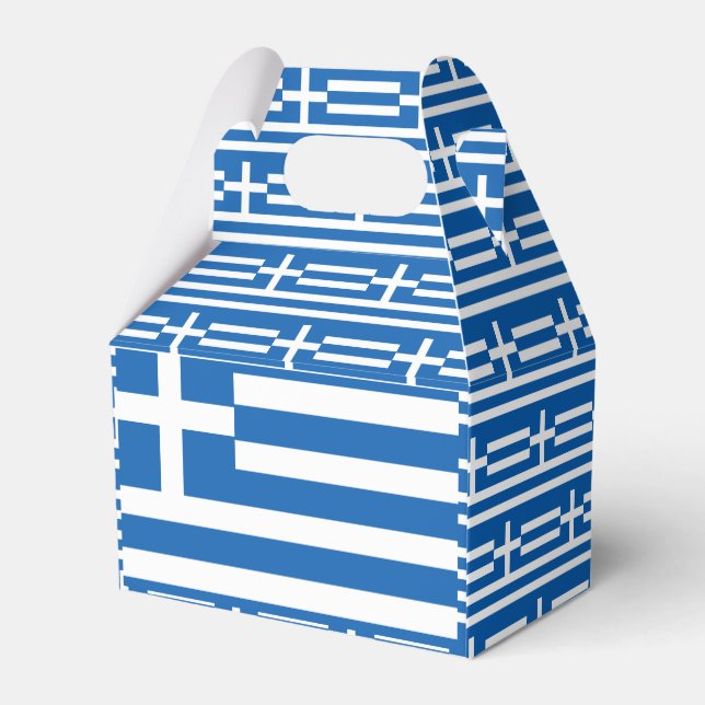 Greece Flag Favour Box (Back Side)
