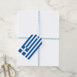 Greece flag gift tags