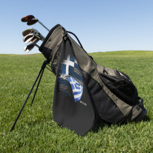 Greece flag golf towel