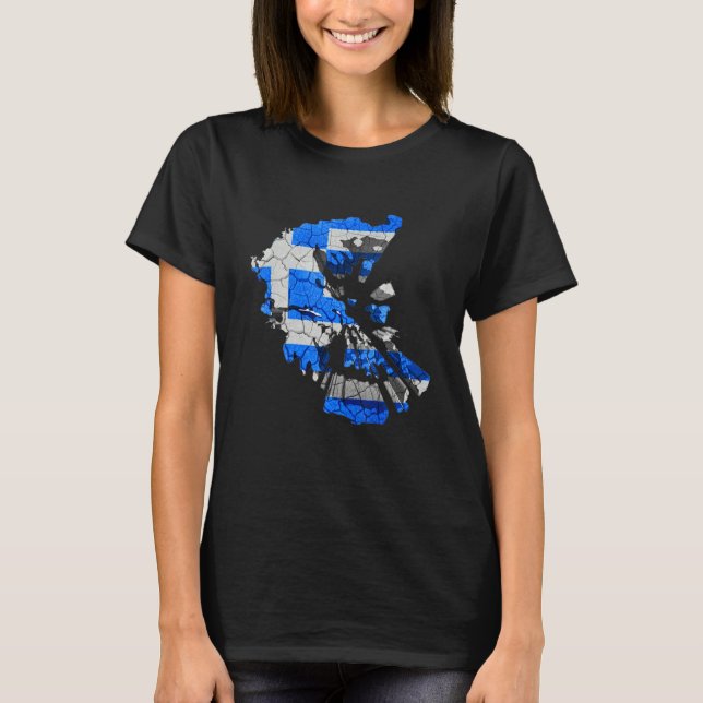 Greece Flag  Greek  Greece flag for women T-Shirt (Front)