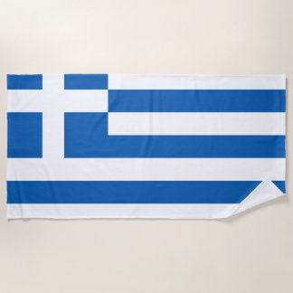 Greece Flag Greek Patriotic Beach Towel