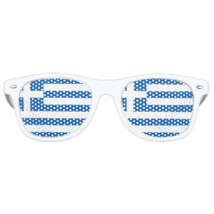 Greece Flag Greek Patriotic Retro Sunglasses