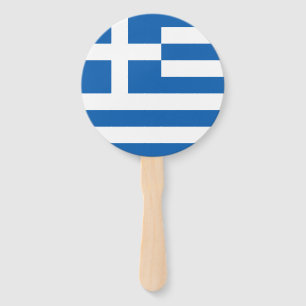 Greece flag  hand fan
