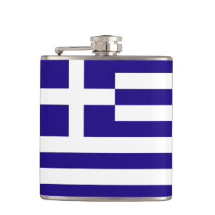 Greece Flag Hip Flask