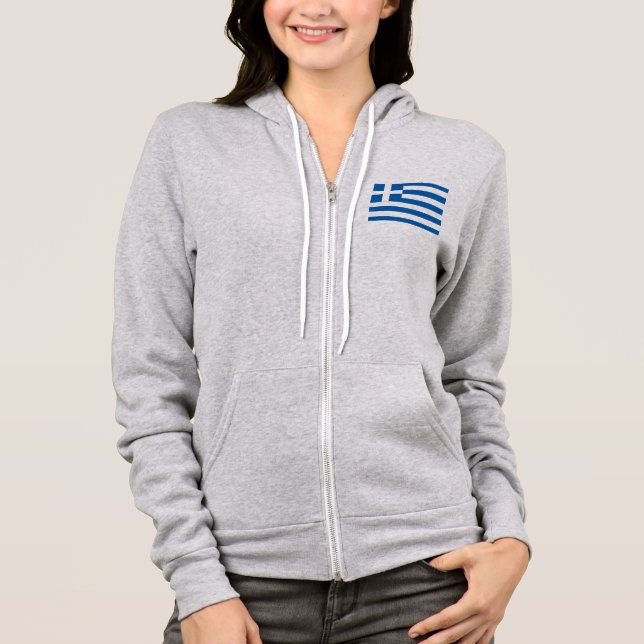 Greece Flag Hoodie (Front)