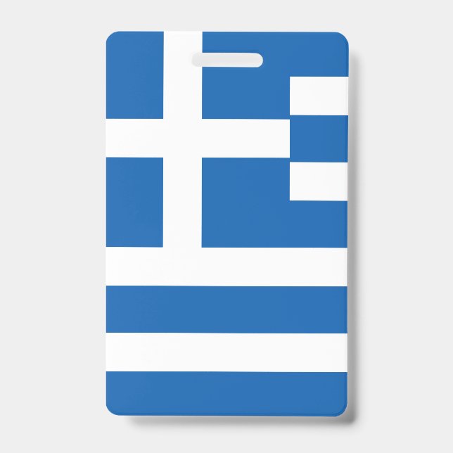 Greece Flag ID Badge (Front)