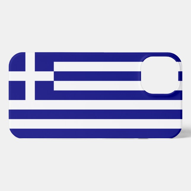 Greece Flag iPhone Case (Back Horizontal)