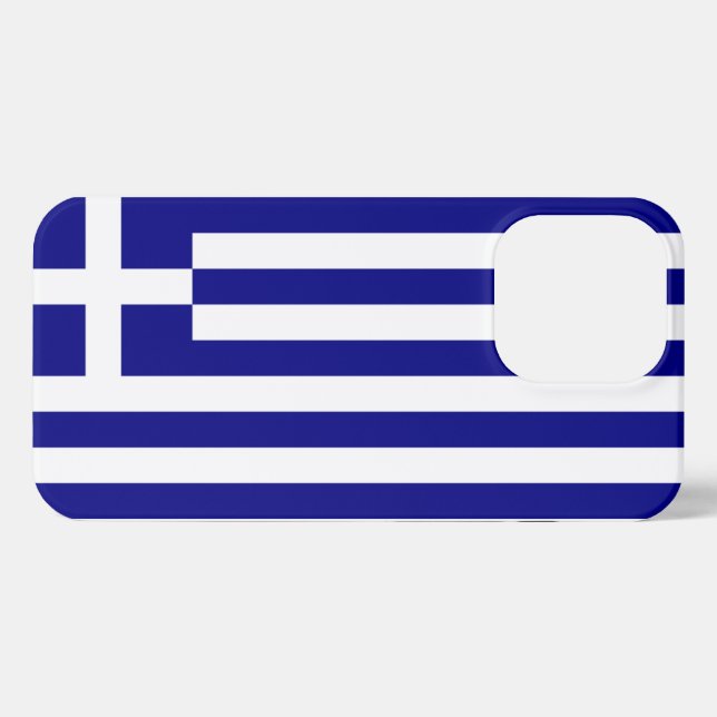 Greece Flag iPhone Case (Back Horizontal)