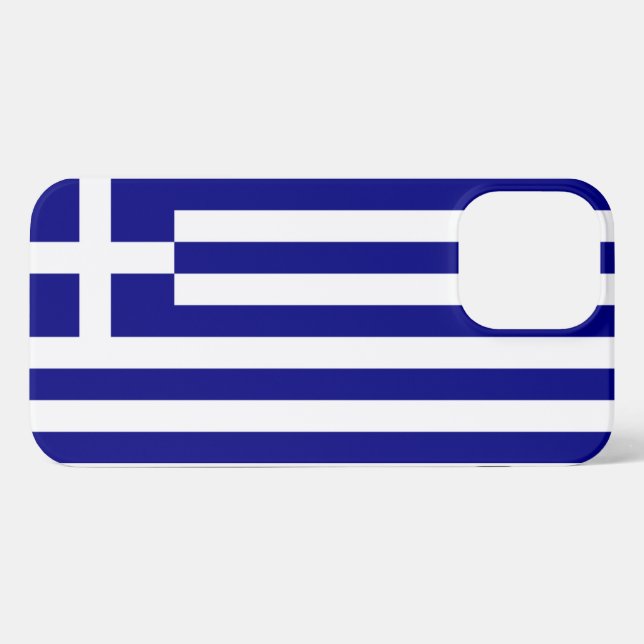Greece Flag iPhone Case (Back Horizontal)