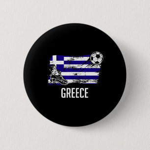 Greece Flag Jersey Greek Soccer Team Greek  6 Cm Round Badge