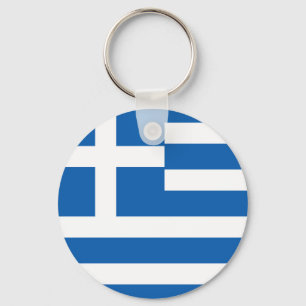 Greece Flag Key Ring