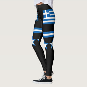 Greece Flag Leggings
