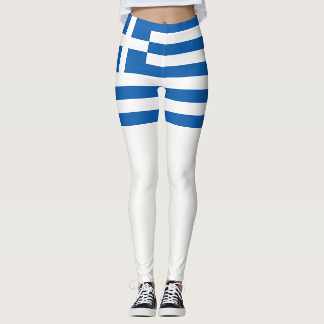 Greece flag leggings (Front)