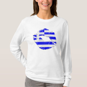 Greece Flag Lips T-Shirt