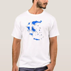 Greece flag map T-Shirt