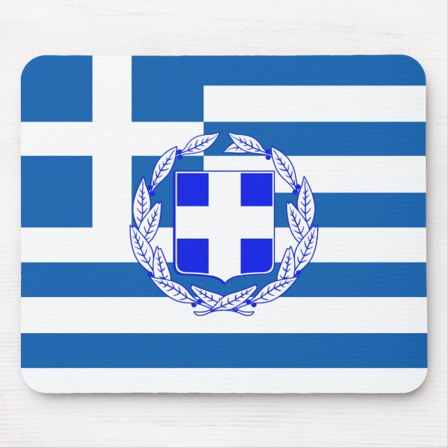 Greece flag mouse pad (Front)
