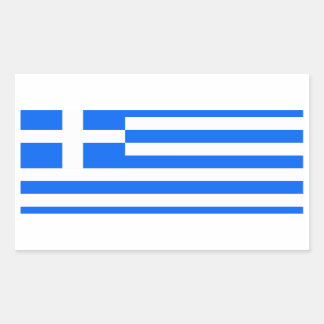 Greece: Flag of Greece Rectangular Sticker
