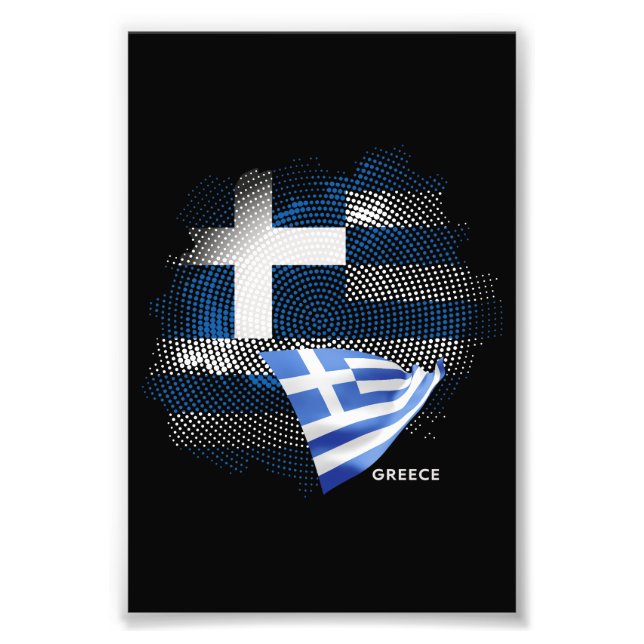 Greece flag photo print (Front)