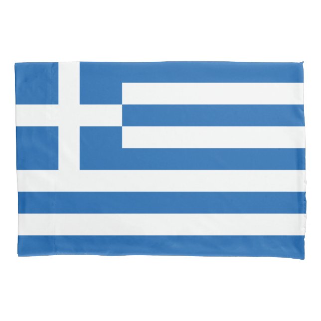 Greece Flag Pillowcase (Front)