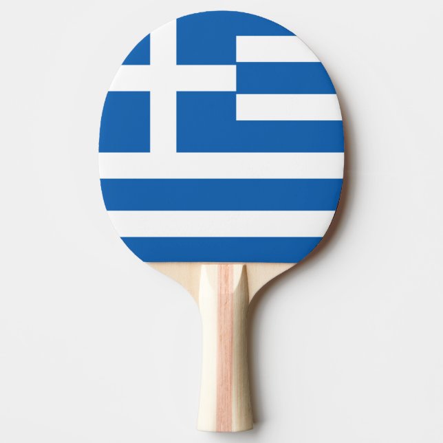 Greece Flag Ping Pong Paddle (Front)