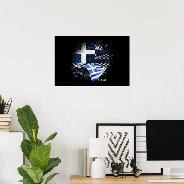 Greece flag poster (Home Office)
