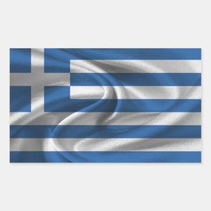 Greece Flag Rectangular Sticker
