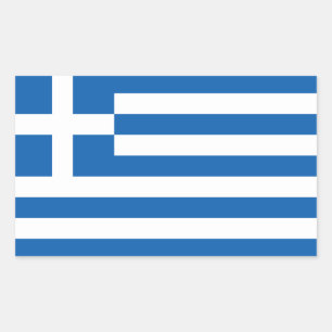 Greece Flag Rectangular Sticker