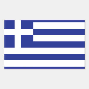 Greece Flag Rectangular Sticker
