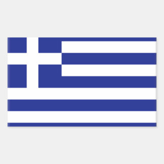 Greece Flag Rectangular Sticker