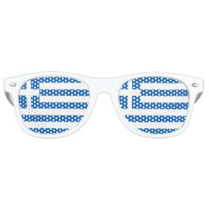 Greece Flag Retro Sunglasses